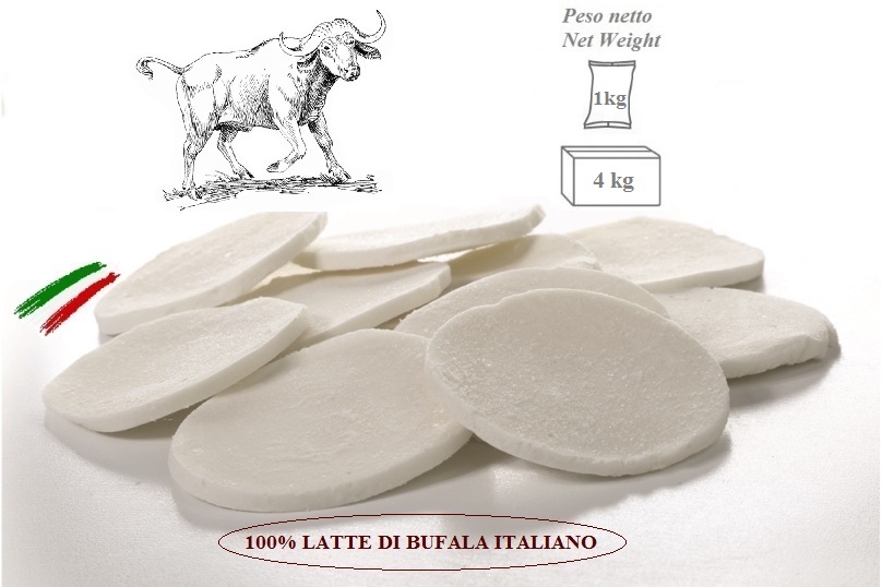 Mozzarella 100% Latte di Bufala Italiano a Fette da 22/35g