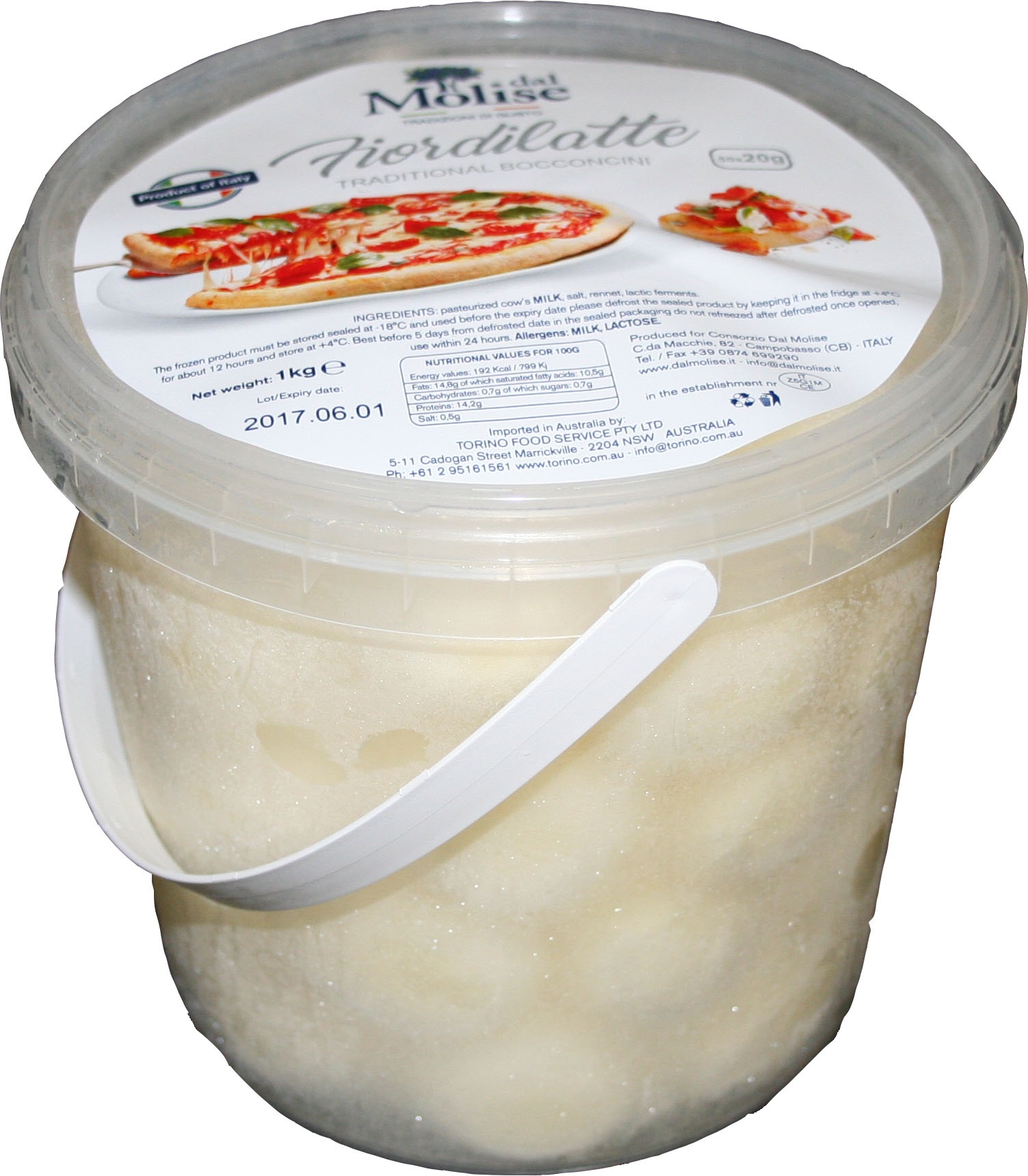 Italian frozen Fiordilatte Traditional Bocconcini of 20 g 