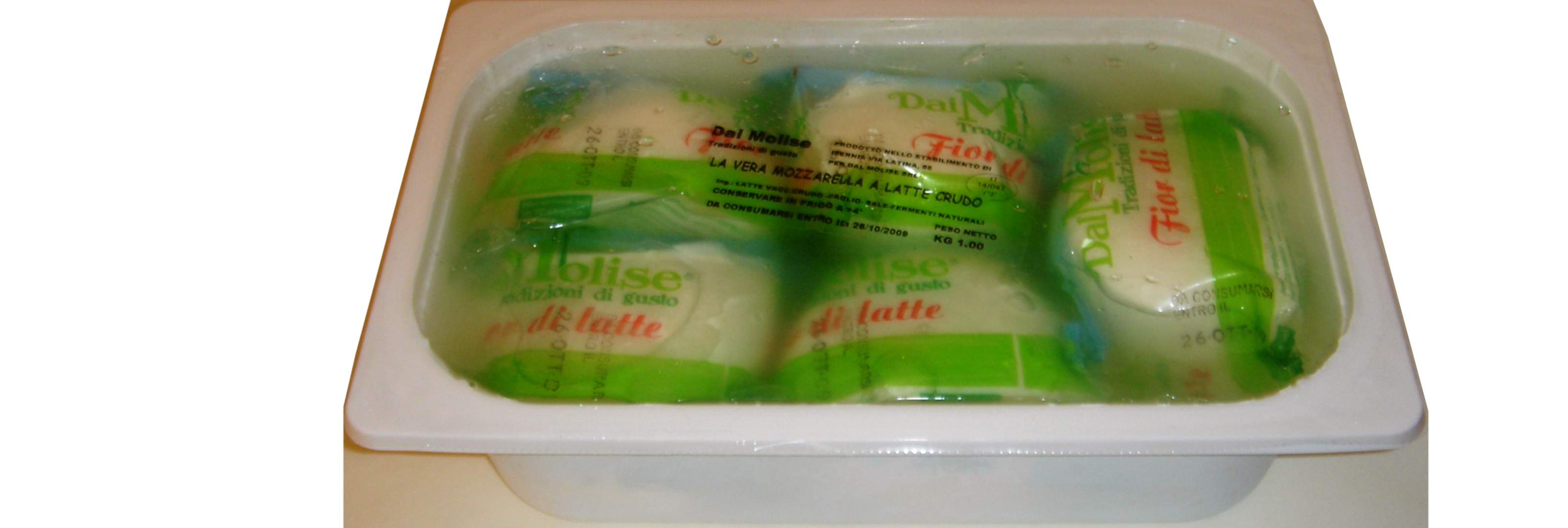 Italian Fresh Raw milk mozzarella - pack of 1 kg