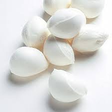 Italian Fresh mozzarella made of DOP buffalo's milk small pieces - tray of 250 g (50 g x5) - pack of 4 kg